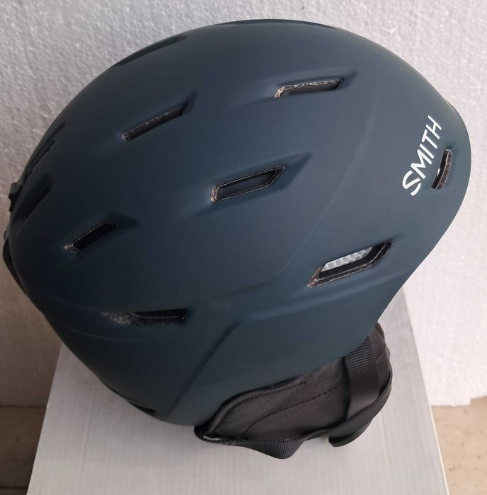 Нова дамска каска-шлем за ски/сноуборд Smith MIRAGE,S,51-55,тъм.зелена