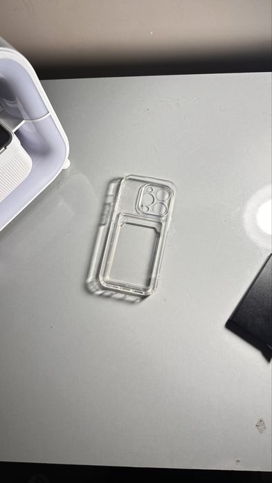 Чехол с кархолдером для IPhone 14 Pro силиконовый с блоком для камер