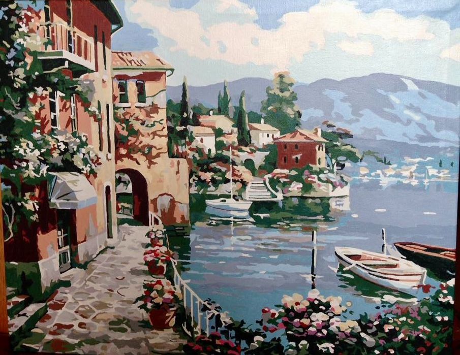 Картина. « Средиземноморский пейзаж»