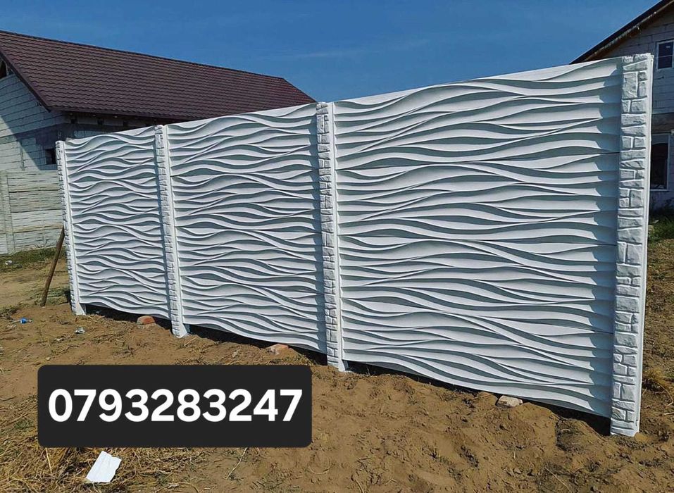 Placi Gard beton / Garduri din placi de beton