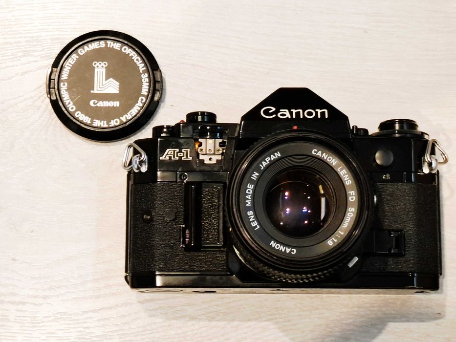 Vintage Canon A1 35mm SLR Film Camera 50mm /1.8 Made in Japan