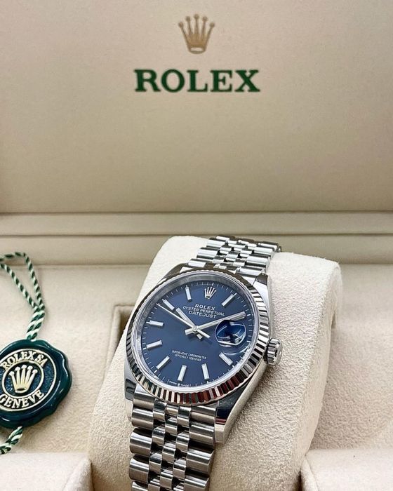 Rolex datejust blue dial 36,mm lady