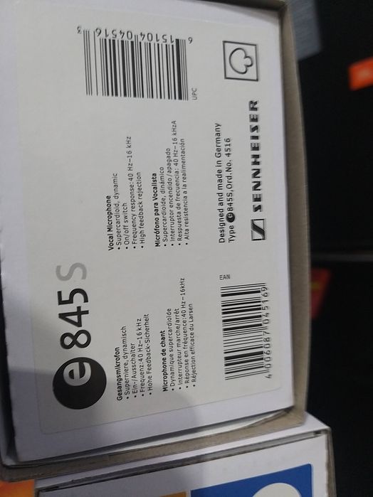 Микрофон sennheiser e845s  Shure  beta58 sm58