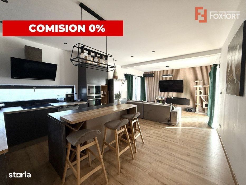 Duplex inedit cu 4 camere, 150 mp, mobilat, in Dumbravita