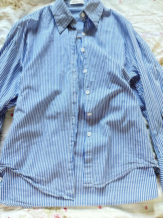 Рубашка в полосу M-L новая
