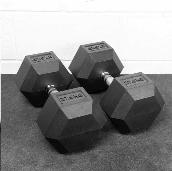 Дъмбели Хекс Pro , Фиксирани Гири HEX 2 × 27.5 кг, Dumbbells
