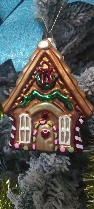 Ёлочная игрушка стекло высота 12 см