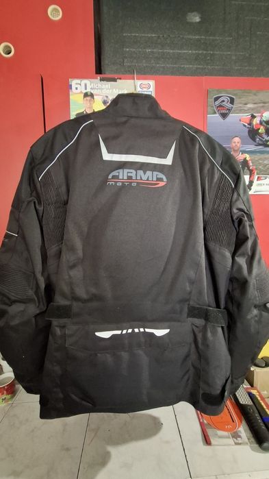 Черно мъжко туристическо яке, ARMA Moto