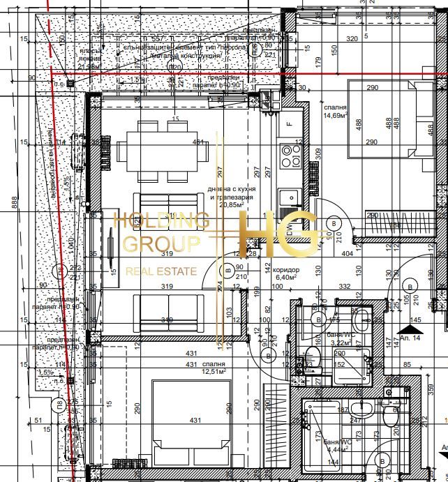 Продава се Тристаен апартамент в Варна, Бриз - 102 кв.м за 1765 €/кв.м - Снимка #2