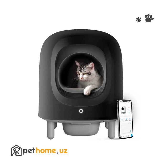 Автоматический туалет для кошек Petree 3 wi-fi+коврик