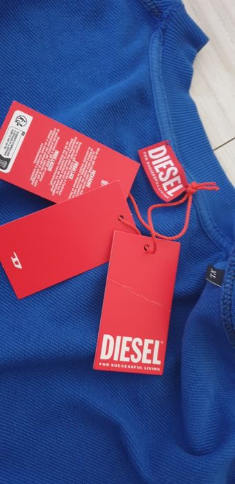 Diesel S - Boxt - N6 Loose Fit Cotton Mens Size XL НОВО! ОРИГИНАЛ! Мъжка Блуза Суичър!
