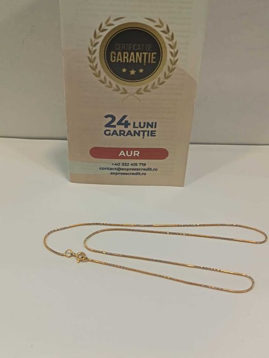 (AG41) Lant aur, 18K B5675 - Certificat de garantie!
