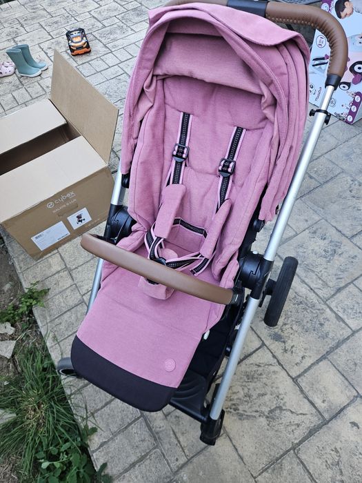 Cybex Balios S Lux детска количка розов цвят magnolia pink