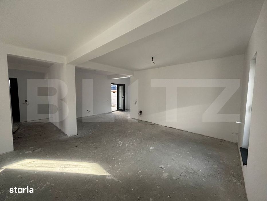 Casa parter 121 mp, 2 dormitoare, 331 mp teren, Leamna de Jos