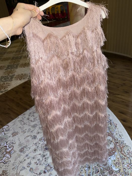 Коктельное палтье розового цвета