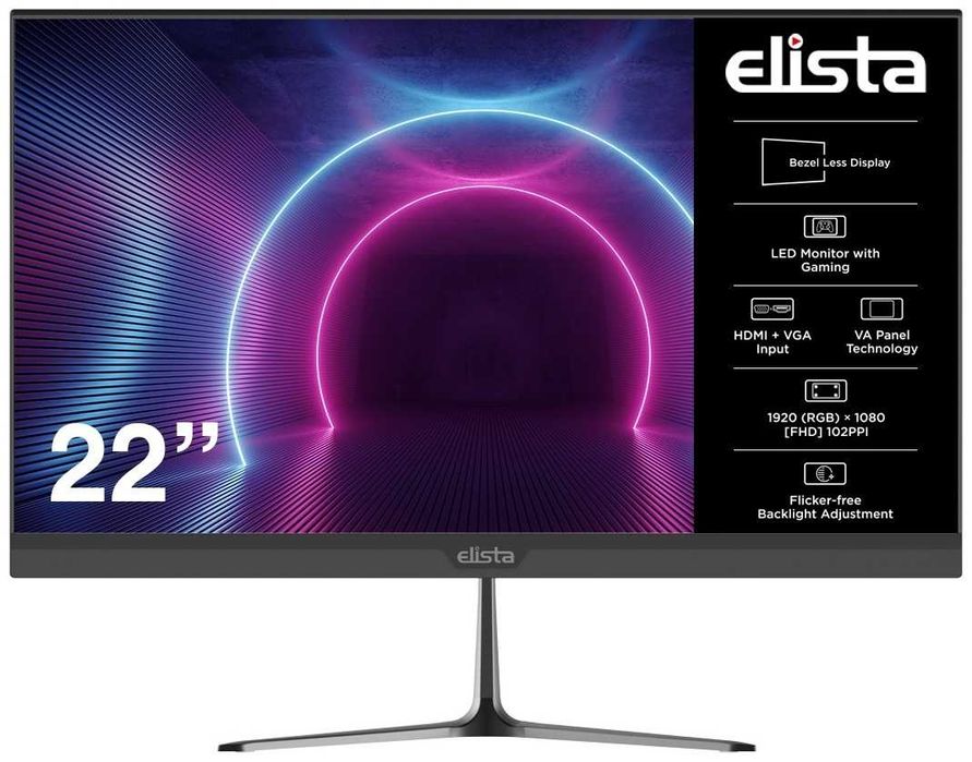 Монитор Elista - 21.5 FHD/75Hz/HDMI/VGA