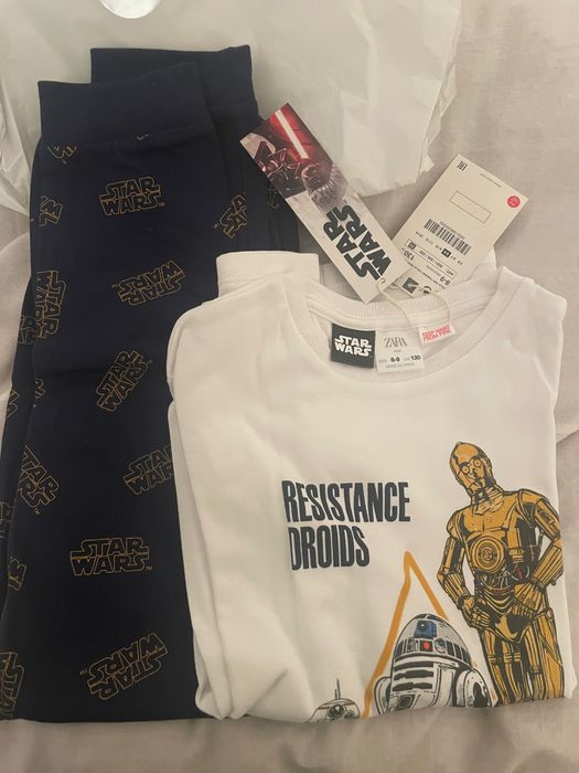 Pijama noua Star Wars 8-9 ani, 130 cm, brand ZARA