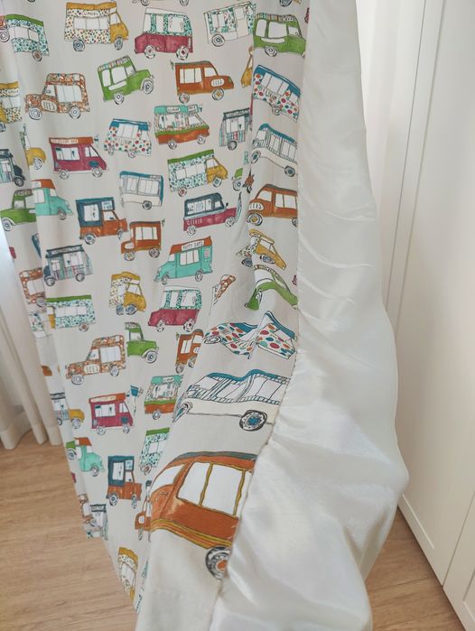 Шторы в детскую машинки