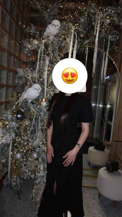 Чёрное платье, размер 46