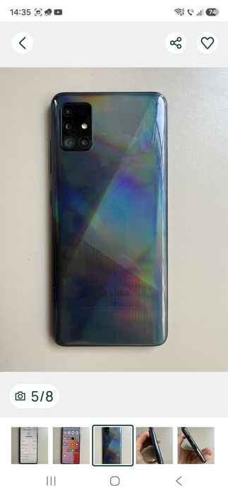 Vând Telefon Samsung galaxy A51 in perfectă stare de funcționare,arată 10/10 de nou a avut folie protectoare și husa de protecție!