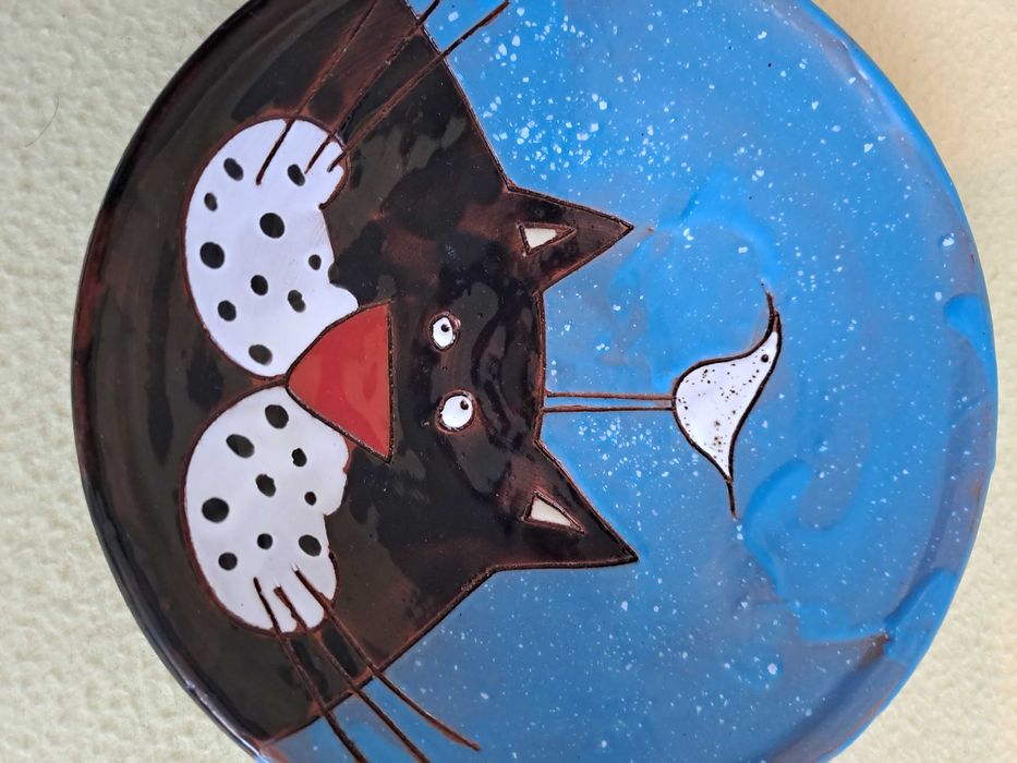 farfurie ceramica decor hand made semnata