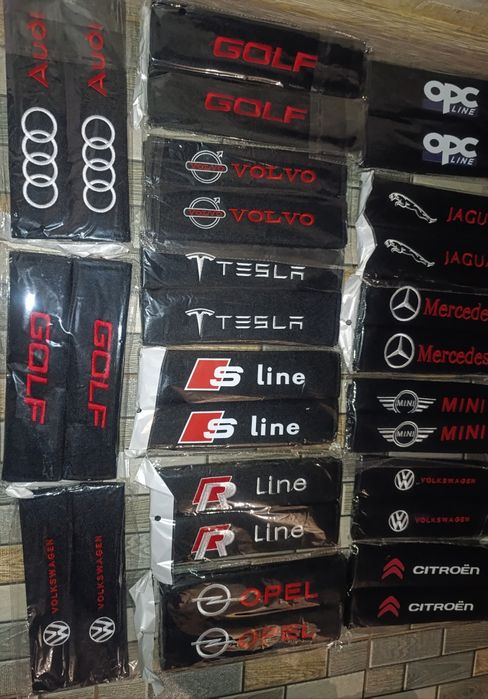 Протектор Авто колани Audi Mercedes, Volkswagen, Golf, S Line R Line, Great Wall, Mini Cooper,Volvo,Tesla,Mazda,Peugeot,Citroen, Ford, Kia, Land Rover