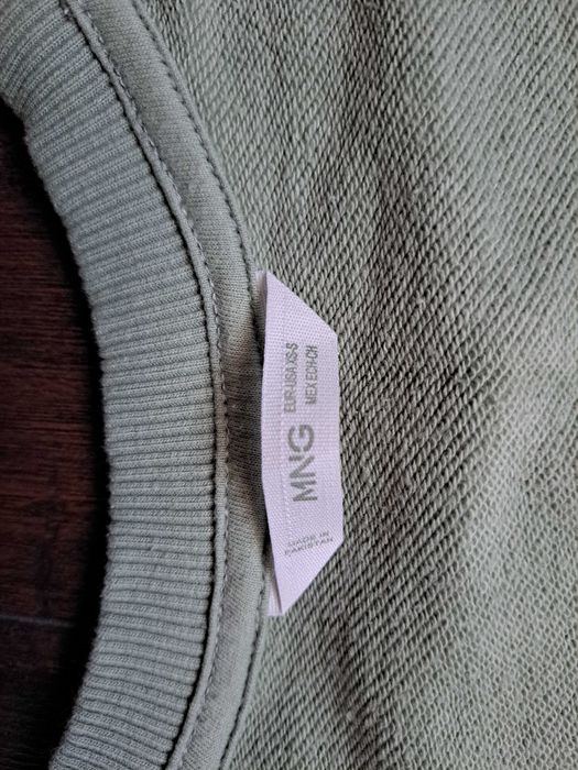 Bluză cropped oversized Mango din bumbac - XS-S