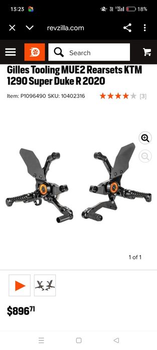 Степенка Gilles за КТМ