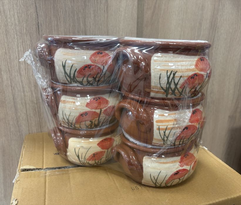 Гювечета с гювеч 4 л глинени  - троянска керамика