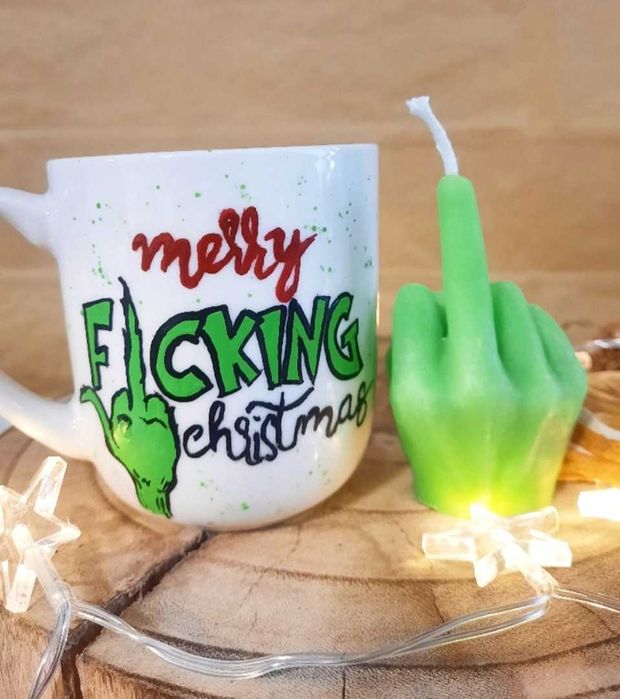 Ръчно рисувани коледни чаши