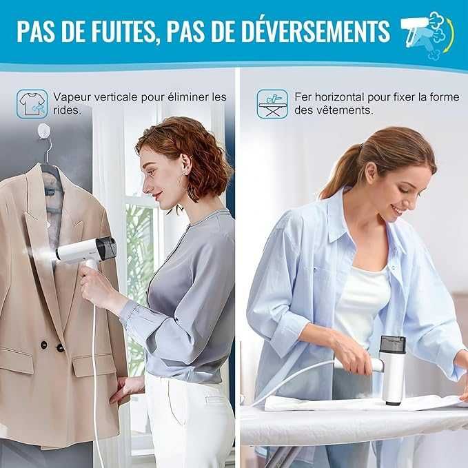 Висококачествена вертикална парна ютия-Сгъваем и преносим дизайн