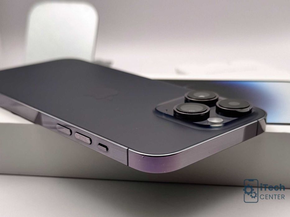 iPhone 14 Pro MAX, 128GB, Purple, 100% батерия, КАТО НОВ, 1г ГАРАНЦИЯ!