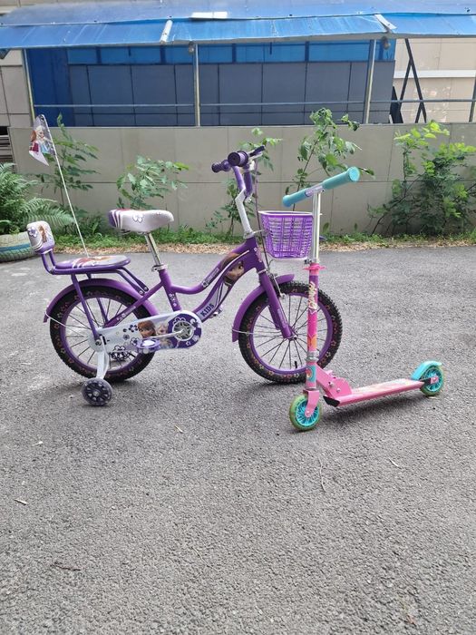 Велосипед с самокатом