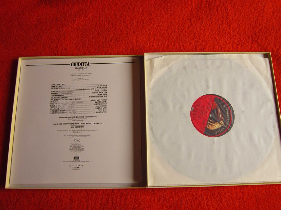 vinil Lehar -Giuditta -Edda Moser,Nicolai Gedda-Germany 1985 impecabil