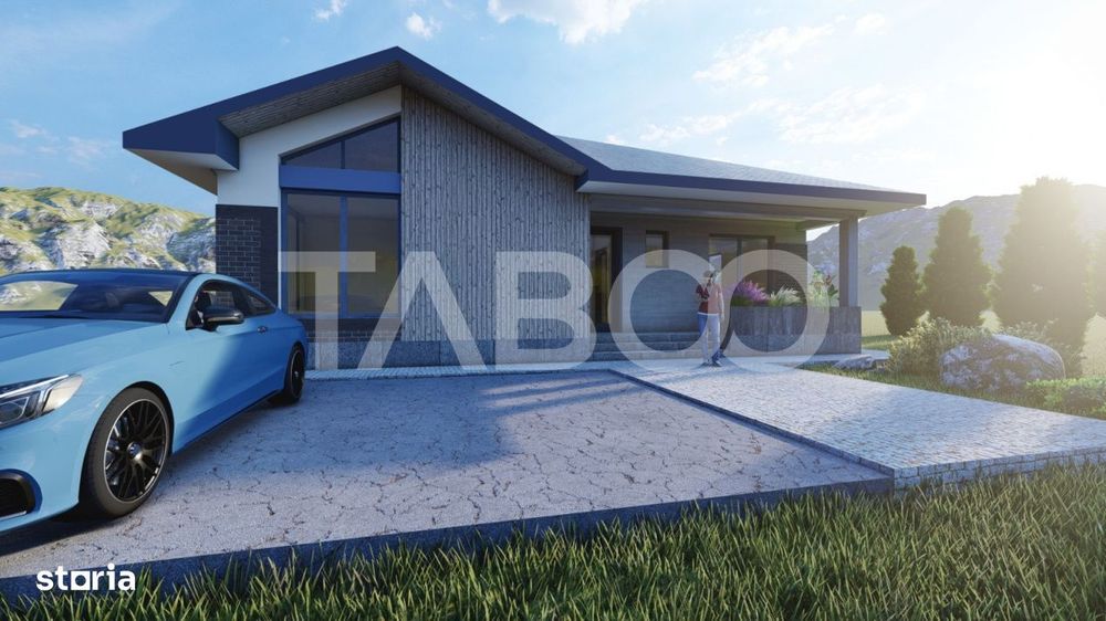 Casa de vanzare cu 3 camere   Sura Mica Sibiu 500 mp teren