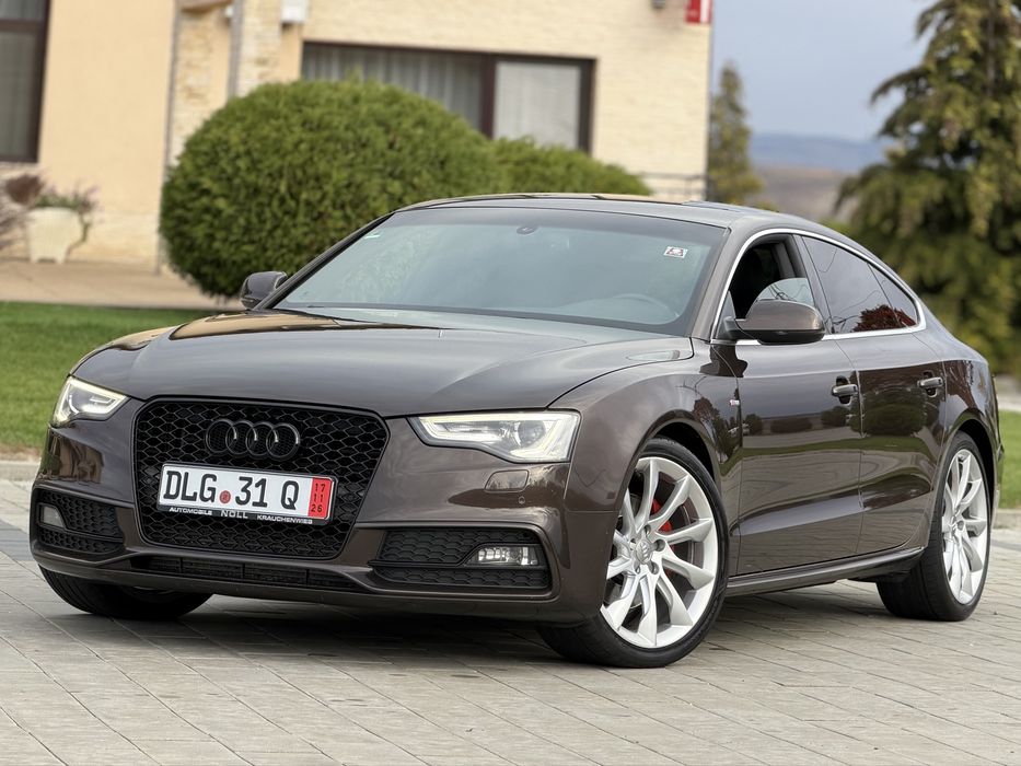 Audi A5 “ 3x S-Line / Sport-Back “ Alcantara, Bang&Olufsen,Full Led, Navigație Mare,Start/Stop, MokkaBrown,Difuzor bară “ TOP