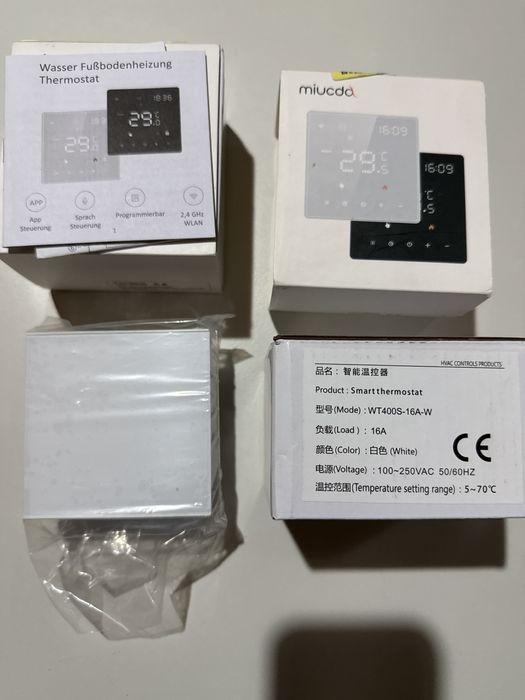 Termostat Miucda Smart Wifi WT400S-16A-W centrala boiler pardoseala