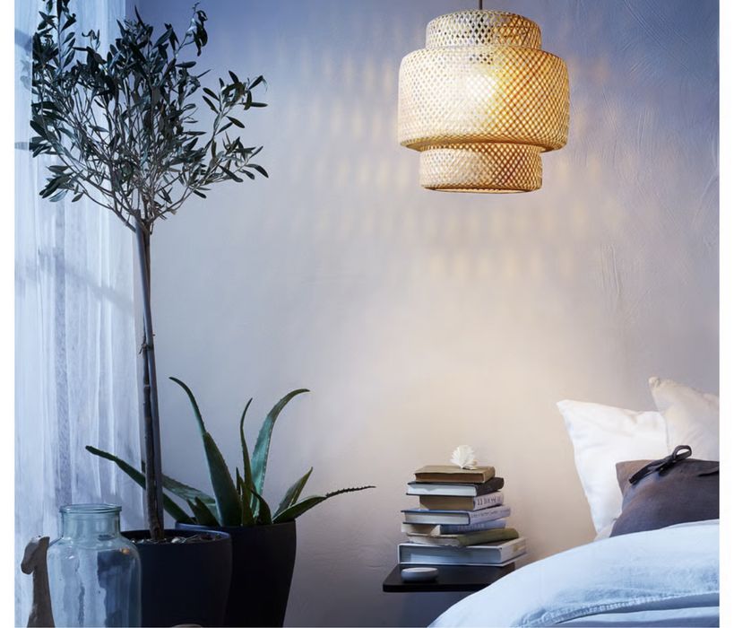 Lustra bambus IKEA Sinnerlig 50cm