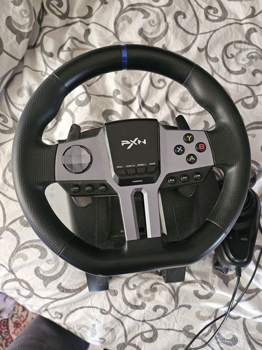 Игровой руль с коробкой передач