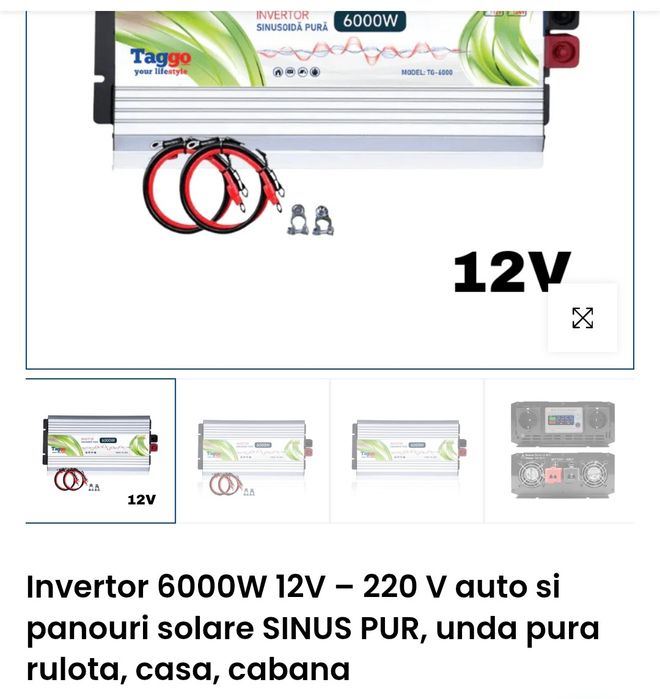 Vând invertor 6000w 12V
