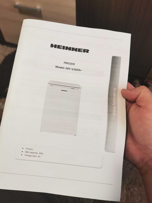 Congelator Heinner 102 L, 3 sertare, clasa A+