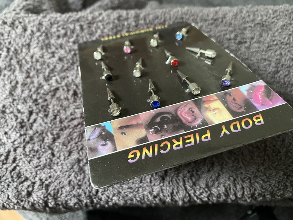 Body Piercing set 12 buc otel chirugical L316