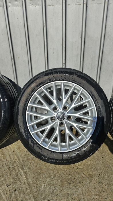 Jante BORBET 16" 5x112 Audi VW Skoda Seat + Anvelope HANKOOK DOT 2022