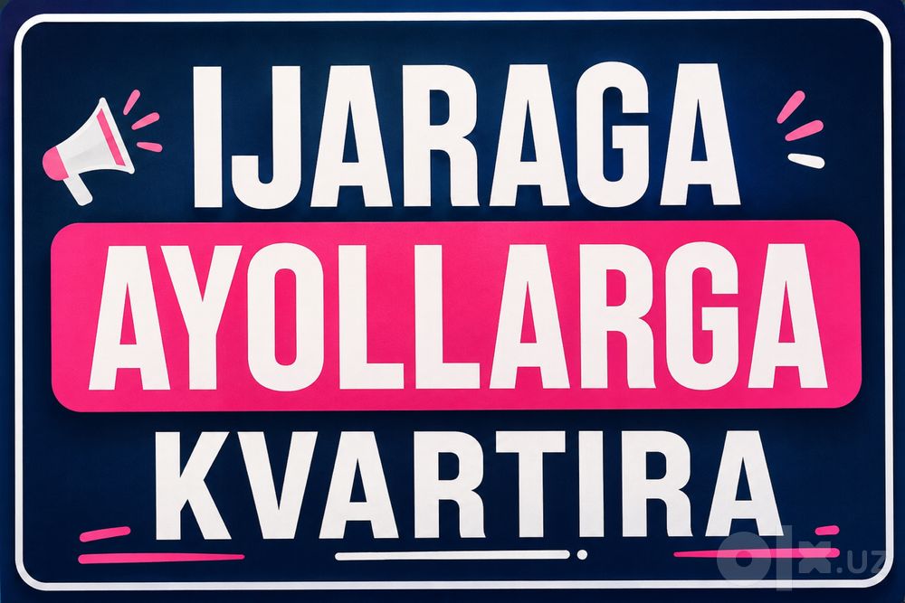 Kvartira ijaraga Alfraganus uzboom ayollarga