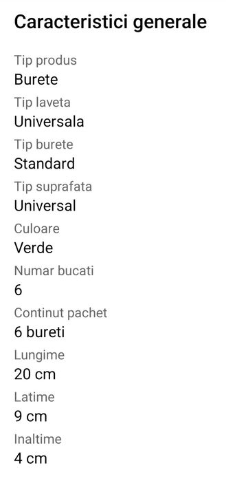 Set bureti de spalat