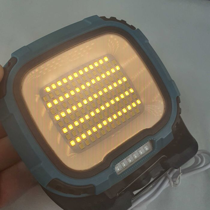 Lanternă LED Magnetică-Reîncărcabilă cu Suport și Power Bank + Cablu