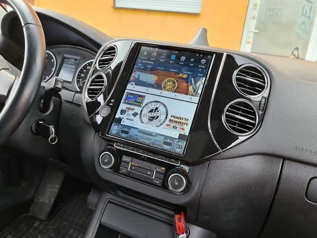Navigatie dedicata VW Tiguan 2010-2016 Tesla 8GB+128GB , Octacore, Android 14, Display QLED ,Carplay&Android Auto, SIM 4G