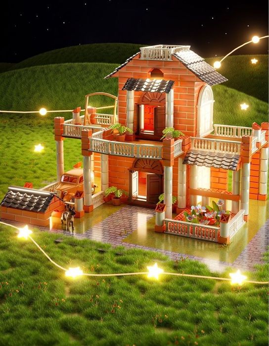 Макет игрушка сделай сам своими руками мини французский дом uyinchoq