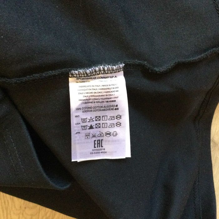 НОВА 100 % оригинална мъжка памучна черна тениска STONE ISLAND размер L от Италия