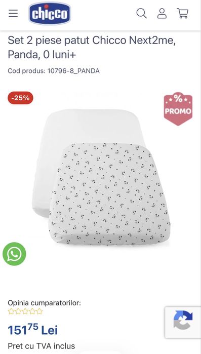 Patut co sleeper Chicco Next 2 Me Essential